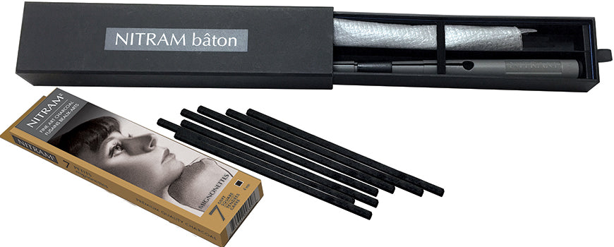 Nitram Art Nitram Baton & Mignonettes, Graphite Sticks 3B, 4mm, 5/Pkg., Size: 8.0, Other